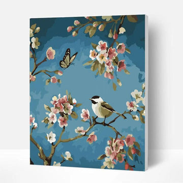 Paint by Numbers Kit - Bird and Butterfly