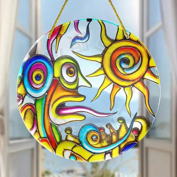 Bohemian Style Colorful Acrylic Disc Decoration Series