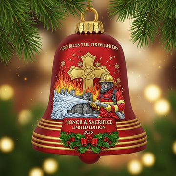 Christmas Gifts - Firefighter Christmas Bell Ornament