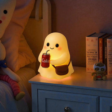 Handmade Cute Ghost Drinking Cola Night Light