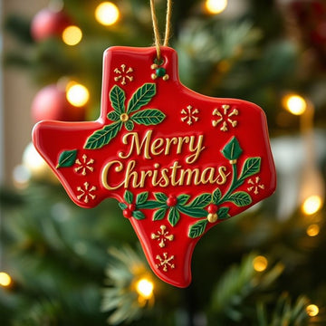 State Pride Christmas Ornament – Holiday Cheer with Local Flair