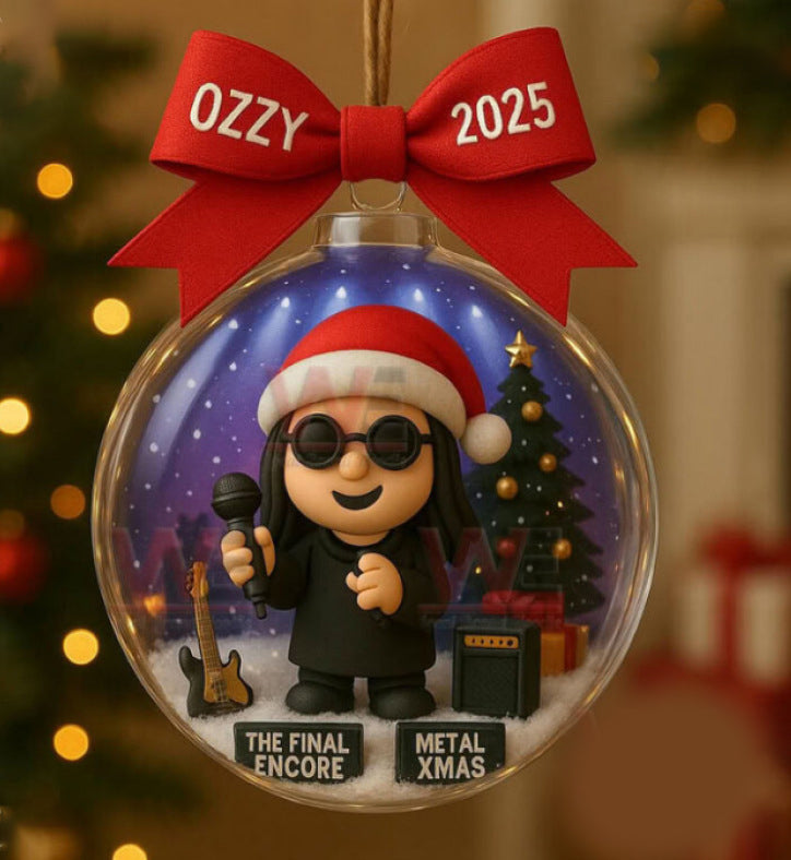 Ozzy Osbourne Christmas Ornament