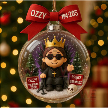 Ozzy Osbourne Christmas Ornament