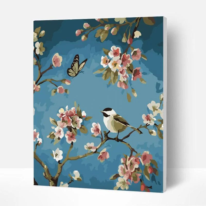 Paint by Numbers Kit - Bird and Butterfly