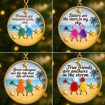 Sea Glass Friendship Ornament