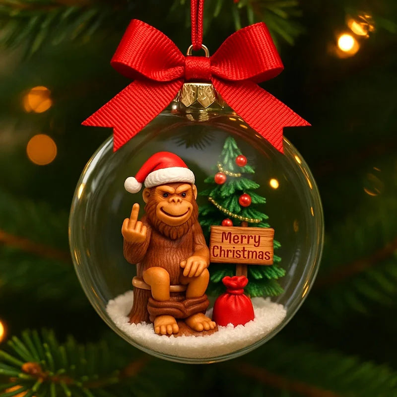 Bigfoot Christmas Ornament