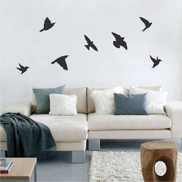 Birds Wall Decal Flying Birds Wall Decals Large Bird Wall Stickers Bird Decals