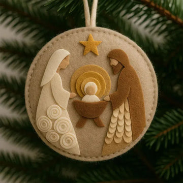 Nativity Felt Christmas Ornament Kit