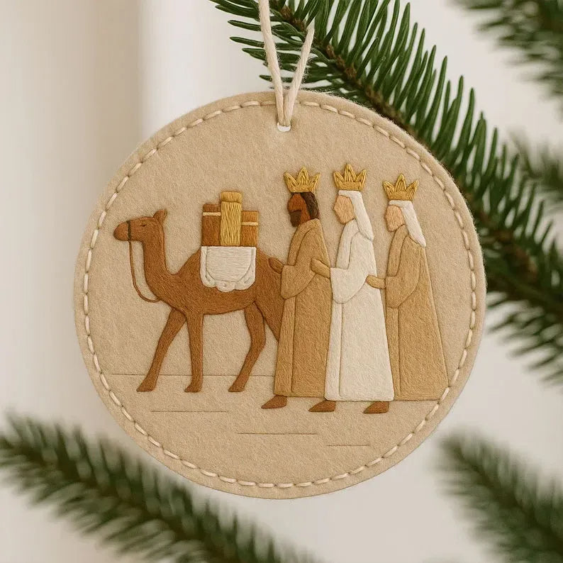 Nativity Felt Christmas Ornament Kit