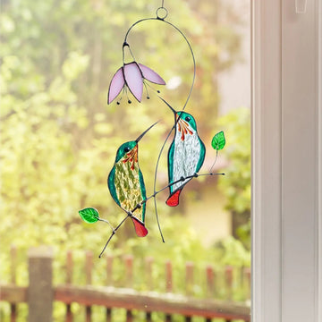 Stained Glass Bird Suncatcher