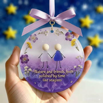 Emotional Sea Glass Christmas Ornament