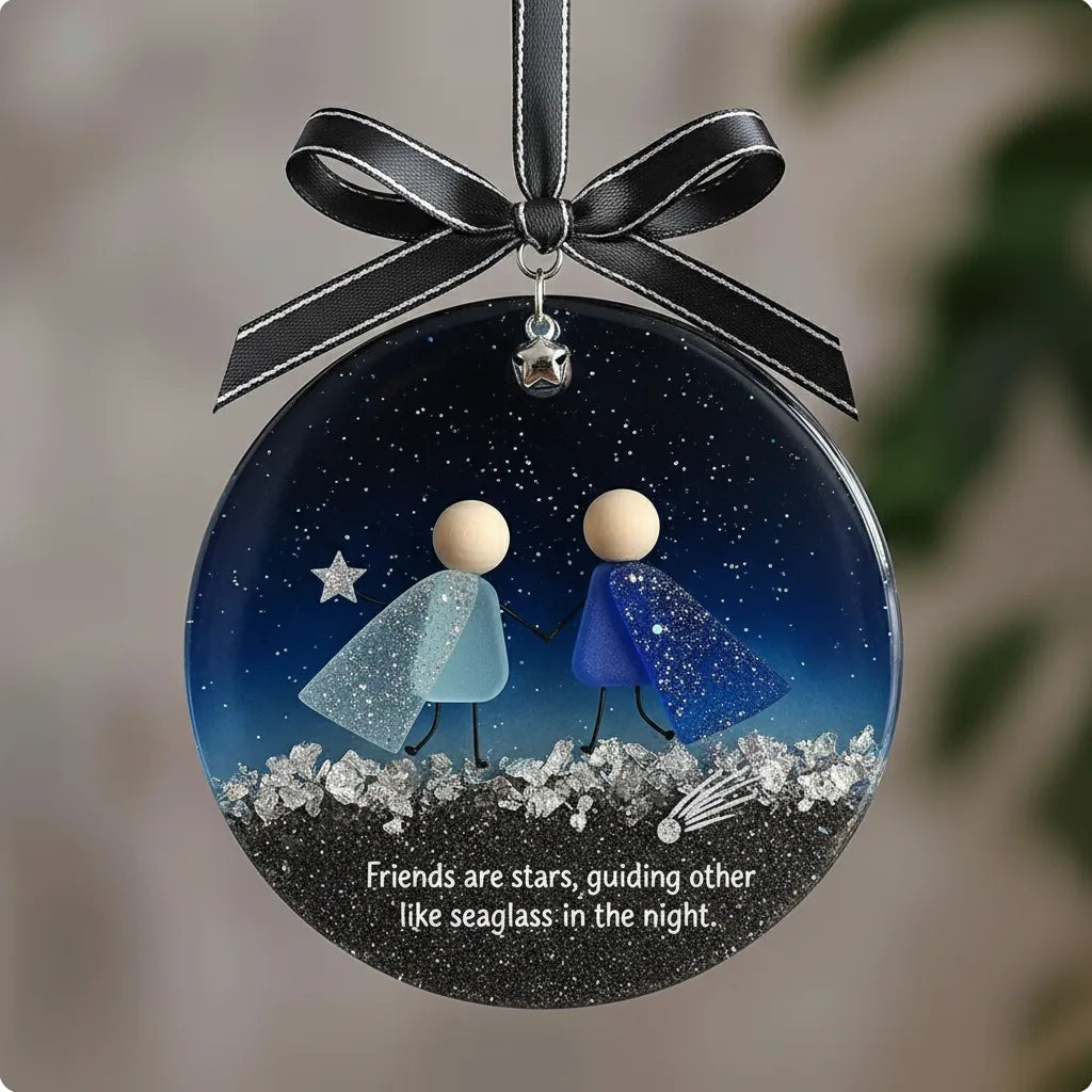Emotional Sea Glass Christmas Ornament