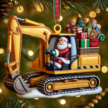 Engineering Truck Christmas Ornaments