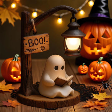 Cute Ghost Reading Lantern - BOO