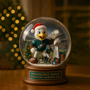 Philadelphia Eagles Super Bowl Winning Snow Globe 2025