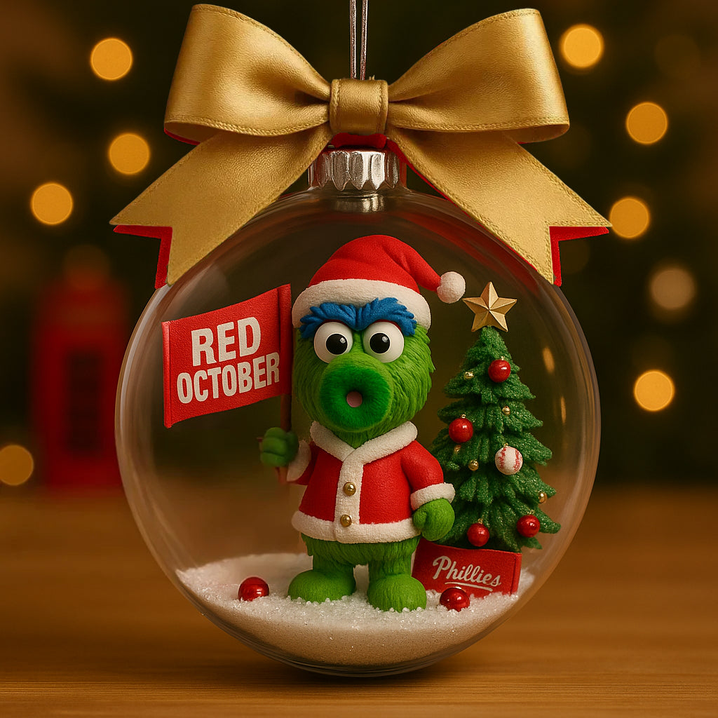 Phillies Red October Christmas Ornament Ball
