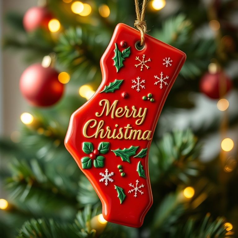 State Pride Christmas Ornament – Holiday Cheer with Local Flair