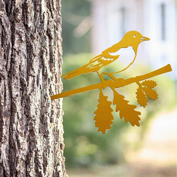 Swallows On Branch Metal bird Metal Tree Art