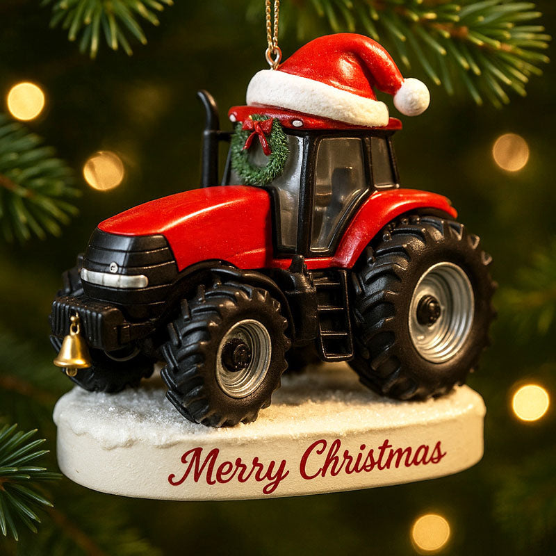 Tractor Christmas Ornament
