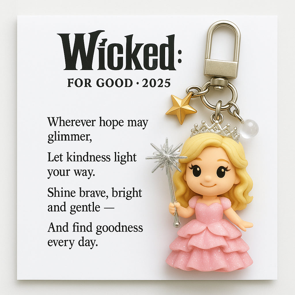 Wicked 2025 "For Good" Keychain Set – Glinda & Elphaba