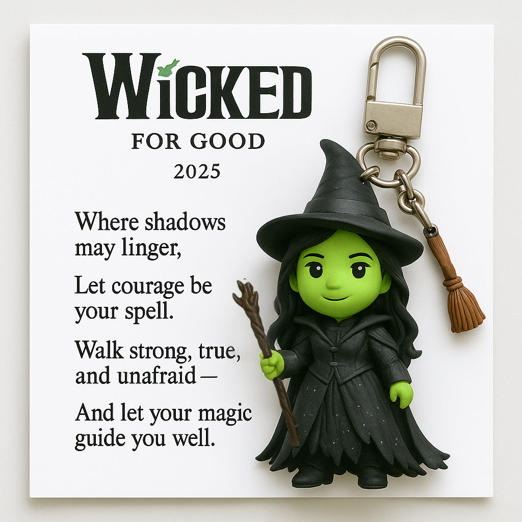 Wicked 2025 "For Good" Keychain Set – Glinda & Elphaba