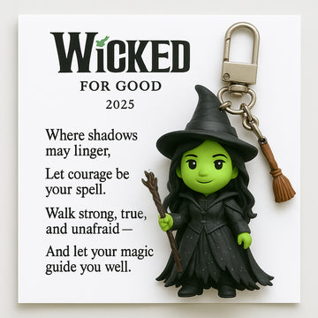 Wicked 2025 "For Good" Keychain Set – Glinda & Elphaba