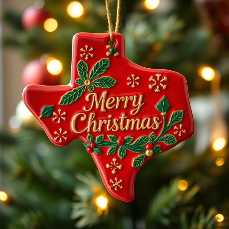 State Pride Christmas Ornament – Holiday Cheer with Local Flair