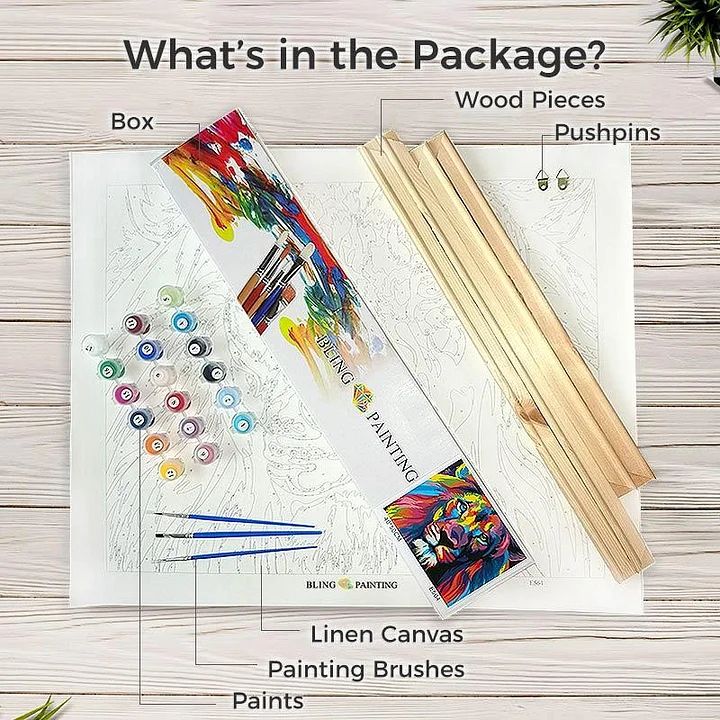 Paint by Numbers Kit - Bird and Butterfly