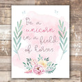 Unicorn Wall Art Prints (Set of 3) - 8x10s | Girls Room Decor
