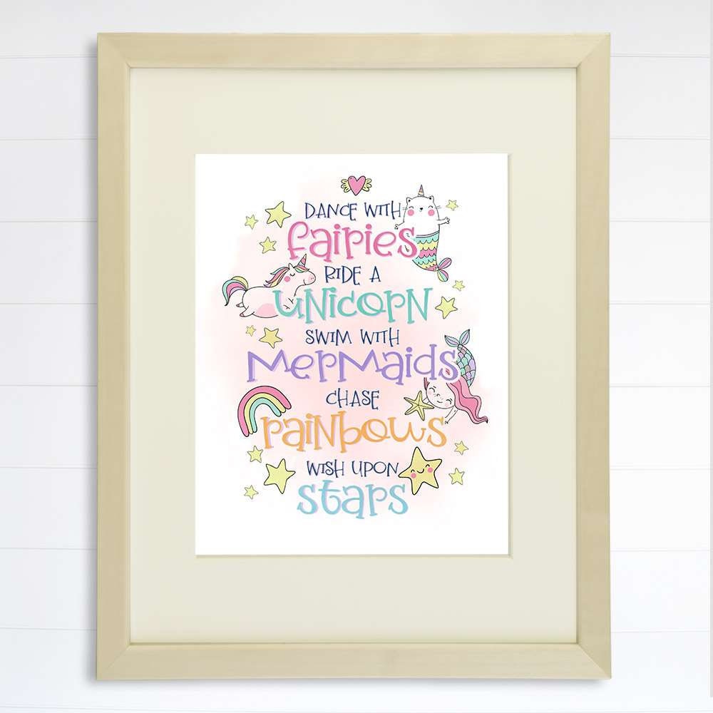 Dance With Fairies Art Print - 8x10
