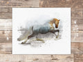 Double Exposure Horse Art Print - 8x10