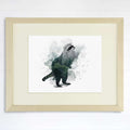Double Exposure Raccoon Art Print - 8x10