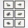 Double Exposure Dinosaur Art Prints (Set of 6) - 8x10s