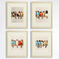 A Perch Of Birds Art Prints (Set of 4)