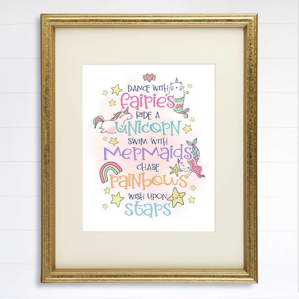 Dance With Fairies Art Print - 8x10