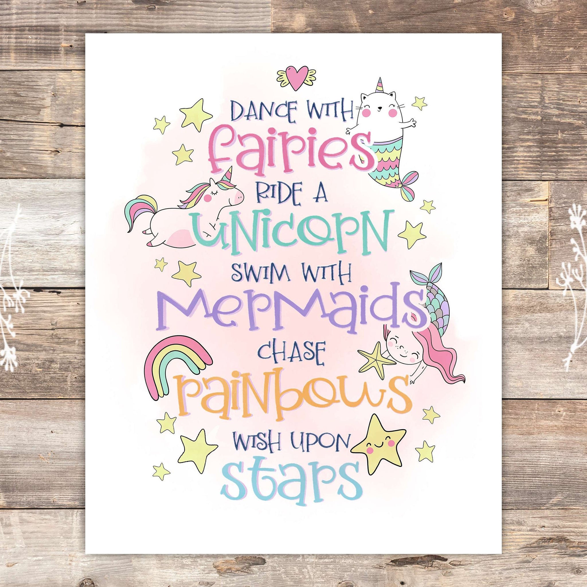 Dance With Fairies Art Print - 8x10