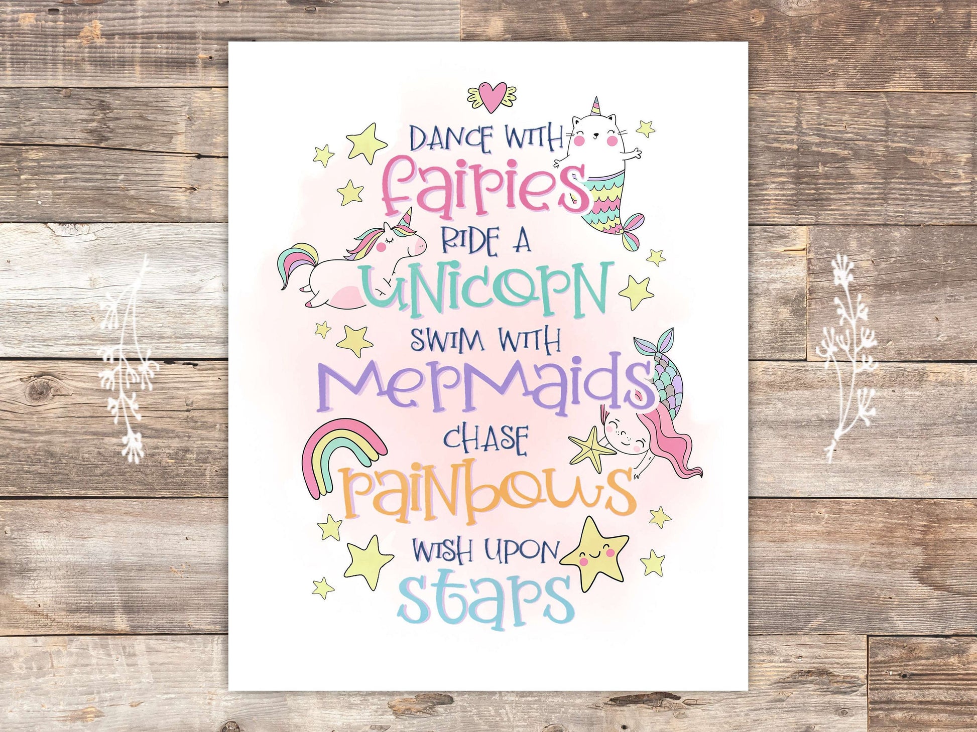 Dance With Fairies Art Print - 8x10