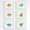 Dinosaur Art Prints (Set of 6) - 8x10s