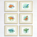 Dinosaur Art Prints (Set of 6) - 8x10s