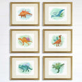 Dinosaur Art Prints (Set of 6) - 8x10s