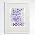 Don't Tell Me The Sky's The Limit Art Print - Inspirational Quote - 8x10