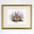 Double Exposure Rabbit Art Print - 8x10