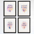 Fairy Quotes Art Prints (Set of 4) - Girls Room Decor - 8x10s