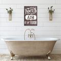 Focus Aim Flush | Funny Bathroom Sign