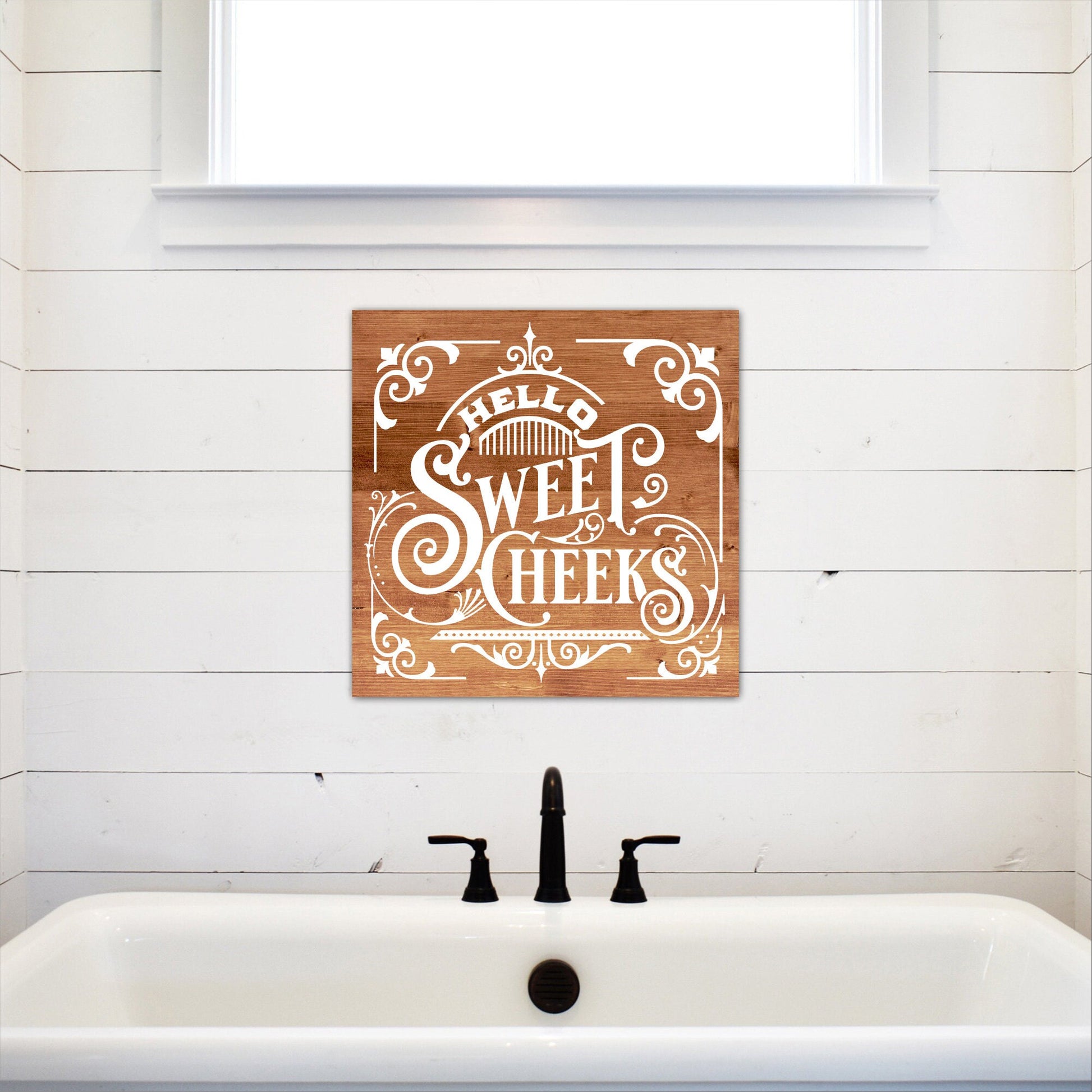 Hello Sweet Cheeks | Funny Bathroom Sign