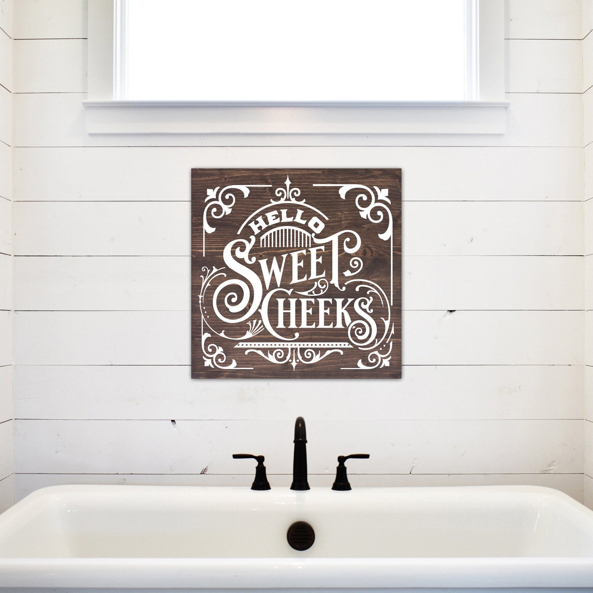 Hello Sweet Cheeks | Funny Bathroom Sign